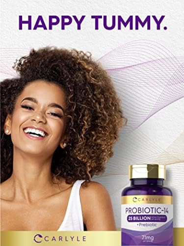 Carlyle Probióticos para Hombres y Mujeres | 25 Mil Millones CFU | con Prebióticos | 100 Cápsulas | Suplemento Vegetariano, Sin OGM y Sin Gluten - imagen 6