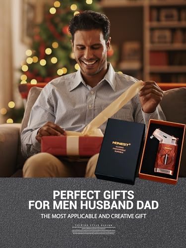 Encendedor de Soplete Butano con Corta V, Encendedor Jet a Prueba de Viento, Ajustable y Recargable, Regalos para Hombres, Ventana de Combustible, - imagen 7