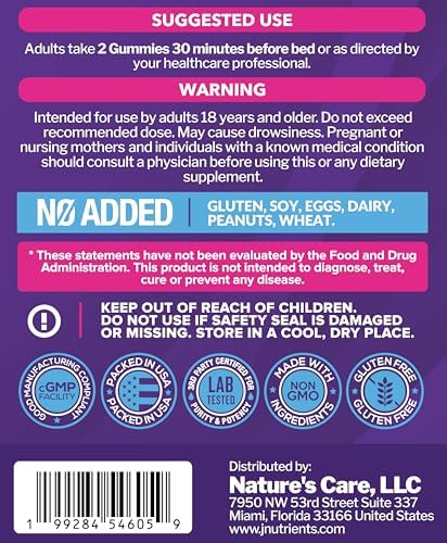 Gomitas de Melatonina 20mg con Citrato de Magnesio - Ayuda para Dormir Máxima Fuerza para Adultos - 10mg de Melatonina por Gummy - Sin Gluten, No - imagen 6