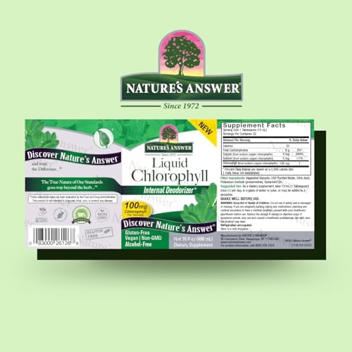 Clorofila Líquida de Nature's Answer, 100 mg, 16 fl oz (480 ml) - imagen 2