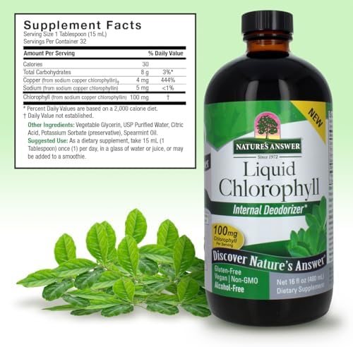 Clorofila Líquida de Nature's Answer, 100 mg, 16 fl oz (480 ml) - imagen 3