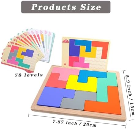 Actividades para la Demencia TieGokii para Adultos Mayores, Rompecabezas de Madera, Productos Cognitivos Geométricos y Juegos de Entrenamiento para - imagen 4