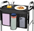 Bandeja Cejiuga para Andador Plegable, Bandeja Premium con Porta Vaso para Personas Mayores, Accesorios para Andadores (Negra) - imagen 1