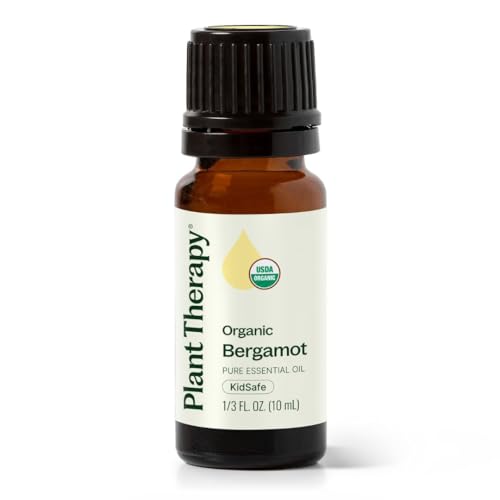 Aceite Esencial de Bergamota Orgánico Plant Therapy 10 mL (1/3 oz) 100% Puro, Sin Diluir, Grado Terapéutico - imagen 1