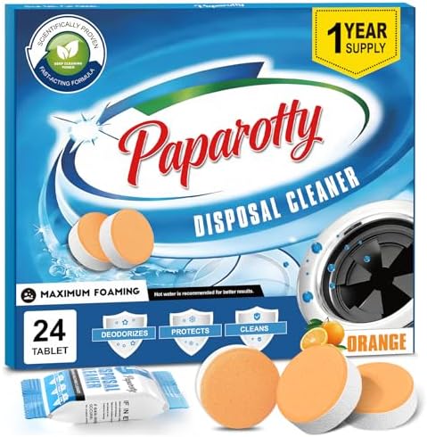 Tabletas Limpiadoras para Desagües PAPAROTTY, Limpieza Profunda y Desodorante para Fregaderos, Elimina Olores, Grasas y Residuos de Comida, - imagen 1