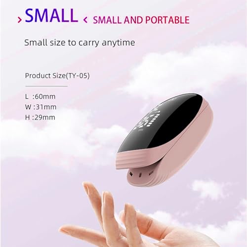 Oxímetro de Pulso, Medidor de Oxígeno en Sangre, Oxímetro Recargable de Dedo, Lectura Rápida y Precisa de SpO2 para Deportes al Aire Libre (Rosa) - imagen 4