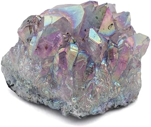 Geoda de Amatista Aura de Ángel KALIFANO – Amatista de Alta Energía con Titanio para Reiki, Wicca, Decoración Cristalina y Regalos Metafísicos – - imagen 1