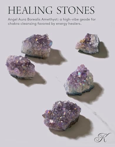 Geoda de Amatista Aura de Ángel KALIFANO – Amatista de Alta Energía con Titanio para Reiki, Wicca, Decoración Cristalina y Regalos Metafísicos – - imagen 2