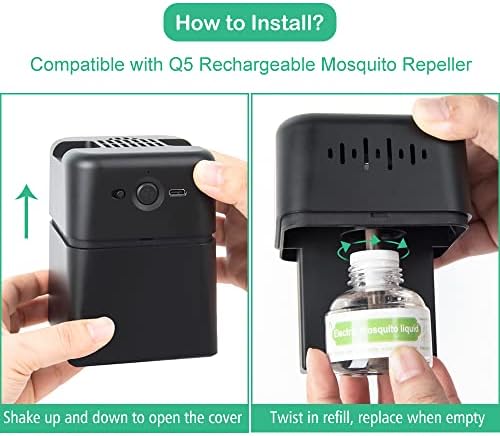 Recargas Ddrihlees para Repelente de Mosquitos, Paquete de 2, 280 Horas de Protección, Zona de 20', Efectivo y Duradero, Sin DEET, Sin Spray - imagen 4