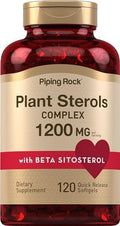 Suplemento de Esteroides Vegetales Piping Rock | 1200 mg | 120 Cápsulas Blandas | con Beta Sitosterol | Complejo de Fitosteroles | Sin OGM, Sin Gluten - imagen 1
