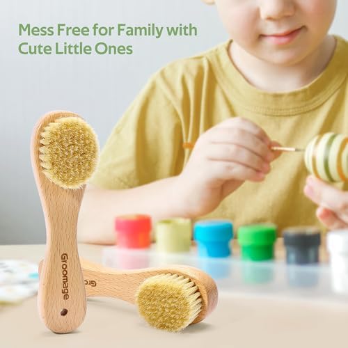 Cepillo para Manchas de Ropa, Cepillo de Limpieza de Cerda Natural, Esenciales para Dormitorio Universitario, Ideal para Ropa Sin Dañar - imagen 7