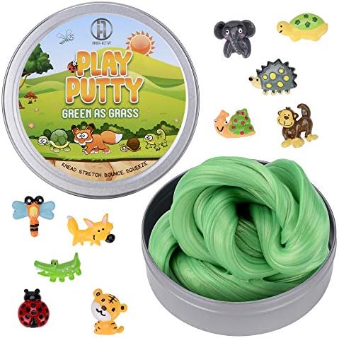 Putty Terapéutico Inner-Active para Niños con Encantos, Verde Pasto, Resistencia Media, Mejora Habilidades Motoras Finas y Fuerza en los Dedos, - imagen 1