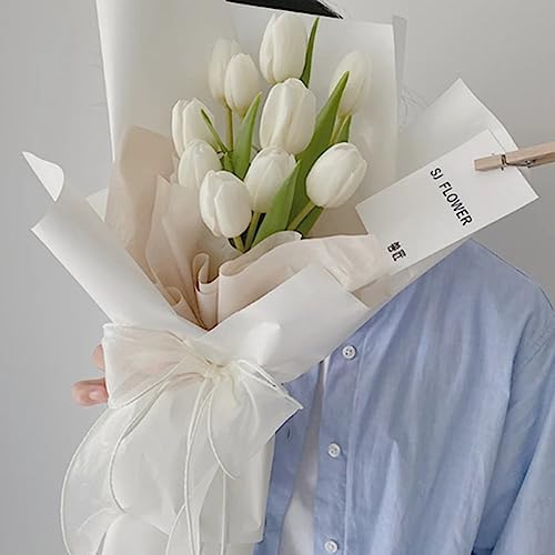 Papel Floral de Algodón Coreano de 145 Hojas, Papel de Envoltura No Tejido Impermeable para Ramo de Flores, Suministros para Florerías - imagen 6
