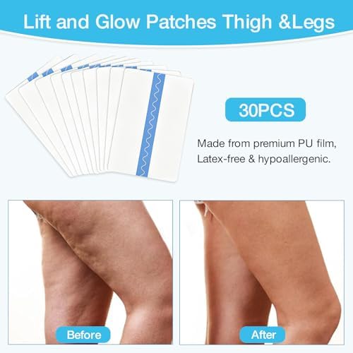 BFRAHD 30PCS Cinta Invisible Instantánea para Muslos y Piernas, Tensa la Piel Suelta con Cinta Corporal Cómoda y Transpirable, Efecto Alisador y - imagen 2