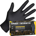 Guantes Desechables de Nitrilo Sin Polvo Raven 7 Mil - XL, Resistentes a Químicos y Punciones, Textura Antideslizante, Uso Único para Automotriz, - imagen 1