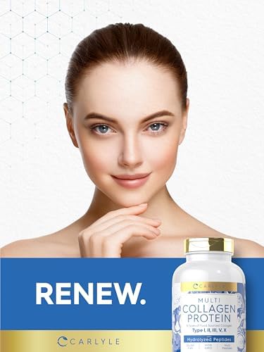 Cápsulas de Colágeno Múltiple Carlyle 2000mg | 300 Contenido | Tipos I, II, III, V, X | Suplemento de Péptidos de Colágeno, Keto, Paleo, Sin Gluten, - imagen 7
