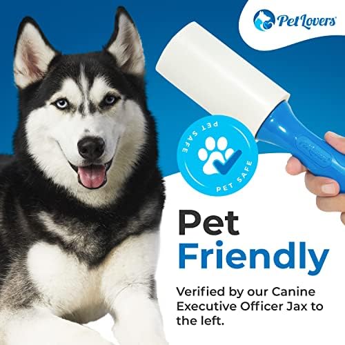 Rodillos Adhesivos PetLovers para Pelo de Mascota Extra Pegajosos - Paquete de 6, Removedor de Pelusa para Ropa - imagen 3