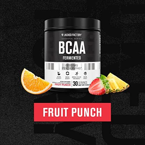 Jacked Factory BCAA en Polvo (Fermentado) - Suplemento de Aminoácidos Esenciales 6g para Recuperación Muscular, Menor Fatiga y Mayor Fuerza - 30 - imagen 2