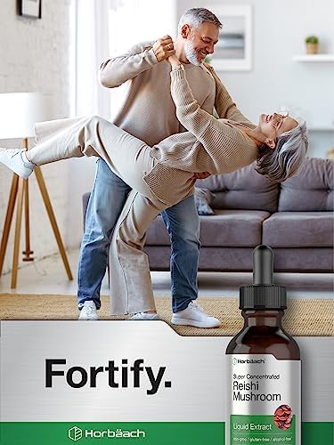 Extracto de Hongo Reishi Horbäach | 2 Fl Oz | Gotas Líquidas | Ganoderma Lucidum | Vegetariano, Sin Alcohol | Suplemento Sin OGM y Sin Gluten - imagen 6