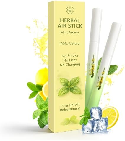 Stick Herbal Sin Humo 2 Piezas - Inhalador No Eléctrico, Saborizante Refrescante con Aceites Esenciales de Mentol, Libre de Nicotina y Tabaco - imagen 1