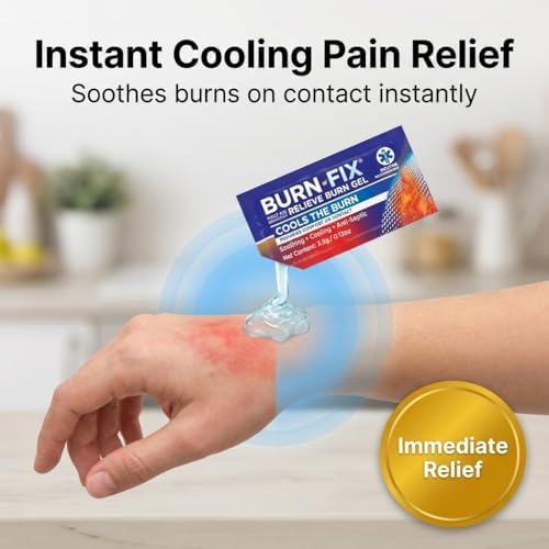 Paquete de Gel para Quemaduras — 25 Paquetes de Gel Hidrogel para Alivio de Quemaduras con Tecnología de Disipación de Calor® — Enfriamiento - imagen 2