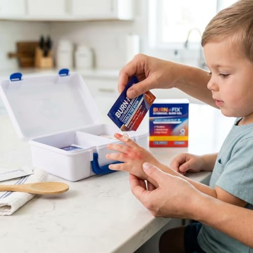 Paquete de Gel para Quemaduras — 25 Paquetes de Gel Hidrogel para Alivio de Quemaduras con Tecnología de Disipación de Calor® — Enfriamiento - imagen 6