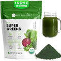 Kate Naturals Polvo Orgánico de Super Greens. Mezcla de Superalimentos Diarios con Probióticos y Fibra para Batidos y Jugos (30 Porciones, 8oz, - imagen 1