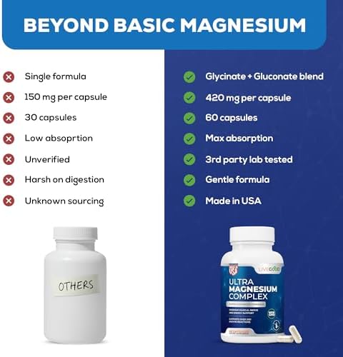 LiveGood™ Ultra Complejo de Magnesio Orgánico, 60 Cápsulas Veganas para Recuperación Muscular y Soporte Nervioso, Alta Absorción, No GMO, Hecho en - imagen 5