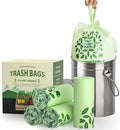 Bolsas de Compostaje AYOTEE Pequeñas de 2.6 Galones con Asas, 100 Bolsas de Basura Compostables Biodegradables para Bote de 10 Litros - imagen 1