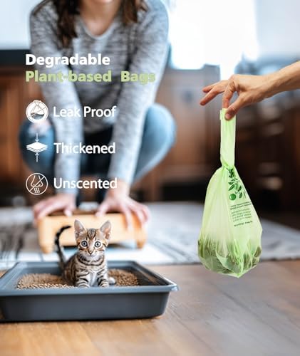 Bolsas de Compostaje AYOTEE Pequeñas de 2.6 Galones con Asas, 100 Bolsas de Basura Compostables Biodegradables para Bote de 10 Litros - imagen 7