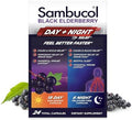 Sambucol Black Elderberry Alivio Día y Noche - Alivio Diurno Sin Somnolencia para Hombres y Mujeres, Sueño Reparador Sin Melatonina - 24 Cápsulas, 1 - imagen 1