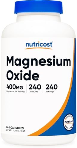 Nutricost Óxido de Magnesio (400mg) 240 Cápsulas - Veganas, Sin OGM, Sin Gluten - imagen 1
