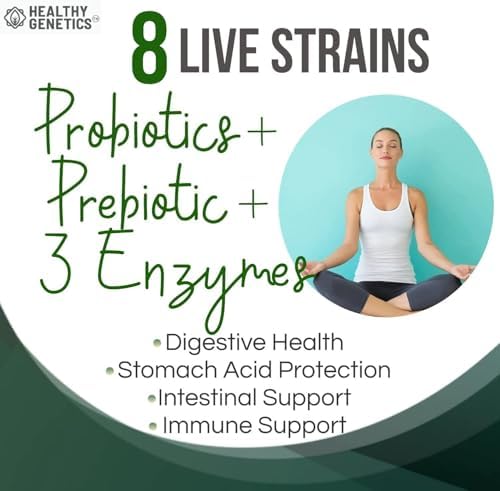 Probioticos Líquidos Healthy Genetics para Mujeres, Hombres y Niños | Prebiótico + Jengibre + Probióticos para la Salud Digestiva | 30 Porciones, Sin - imagen 4
