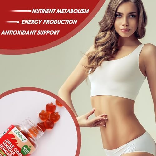 Gomitas de Vinagre de Sidra de Manzana Careleaf, 1000mg AVC y Vitaminas B6 y B12, 60 piezas para Metabolismo, Digestión, Detox y Salud Inmunológica - imagen 4
