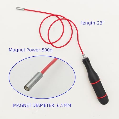 Juego de Herramientas de Recogida Magnética Flexible GUTIMORE, 50g (4mm) y 500g (6.5mm), Imán Flexible de 28 para Claves, Tornillos y Tuercas - imagen 2