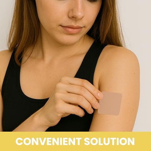 Parche de Magnesio (Paquete de 60) - 100% Natural para Hombres y Mujeres - Con Calcio - Soporte Muscular y Óseo, Calmante - Fórmula Mejorada - imagen 4