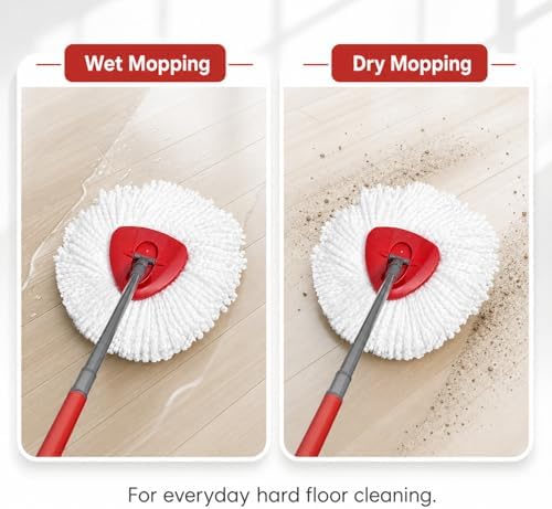 Paquete de 6 Cabezas de Repuesto para Mopas O-Cedar, Compatibles con el Mop EasyWring, Refil para Limpieza Profunda, Lavables a Máquina y Fáciles de - imagen 8