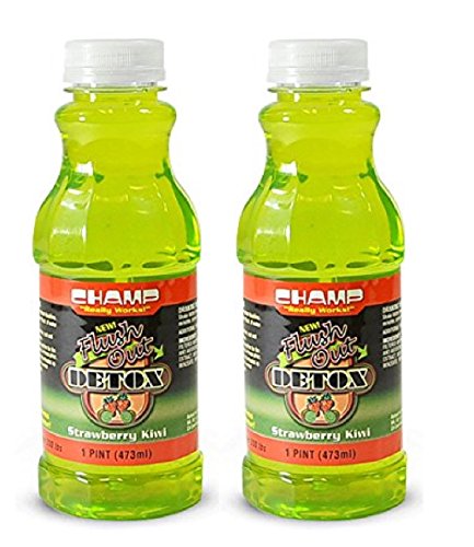 Bebida Detox Champ Flush Out, Sabor Fresa Kiwi, 1 Pint (2 Contenedores) - imagen 1