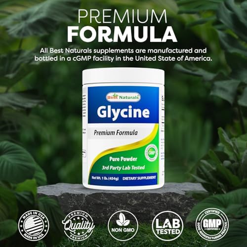 Mejor Naturales Polvo de Glicina 1 LB - Soporte para Neurotransmisores y Relajación - imagen 5