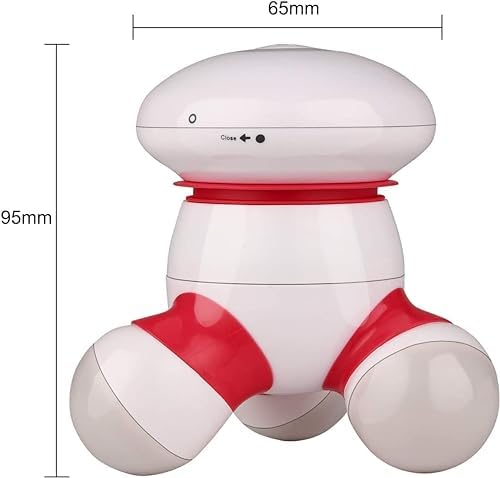 Masajeador de Mano Cotsoco Mini Portátil, Vibrador con Luz LED para Alivio de Dolor en Cuerpo, Cabeza, Cuello, Espalda, Piernas y Brazos, Funciona - imagen 6