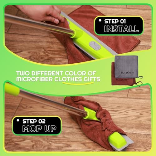 Fregona de Goma PuraKleen para Pelo de Mascota — Elimina lo que tu Aspiradora No, Rastrillo para Alfombra Sin Rayones, Mango Ajustable 24-61, 4 en 1 - imagen 4