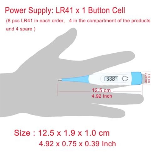 Termómetro Digital BESTWYA para Uso Oral, Rectal o Axilar (Paquete de 4) - imagen 5