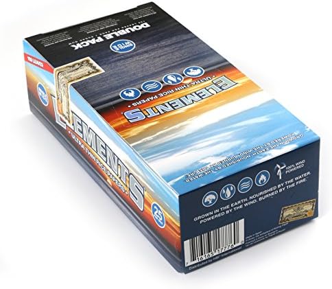 Papel para enrollar cigarrillos Elements Single Wide Rice, Goma de Azúcar, 100 piezas (Paquete de 25) - imagen 2