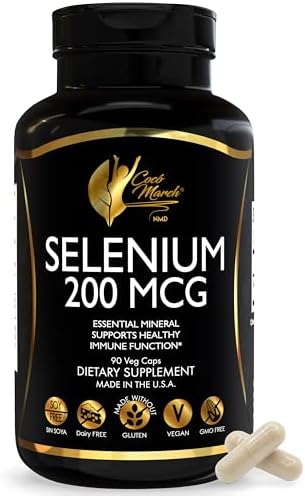 Cocó March N.M.D. Selenio 200 mcg – Suplemento para Tiroides e Inmunidad – Mineral Esencial para Metabolismo y Defensa Antioxidante – 90 Cápsulas - imagen 1