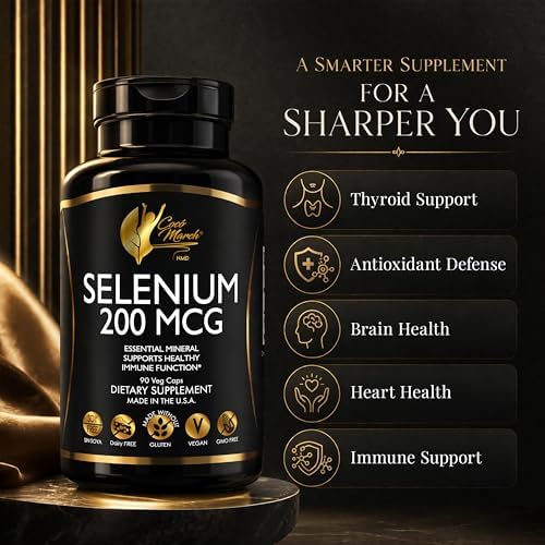 Cocó March N.M.D. Selenio 200 mcg – Suplemento para Tiroides e Inmunidad – Mineral Esencial para Metabolismo y Defensa Antioxidante – 90 Cápsulas - imagen 4