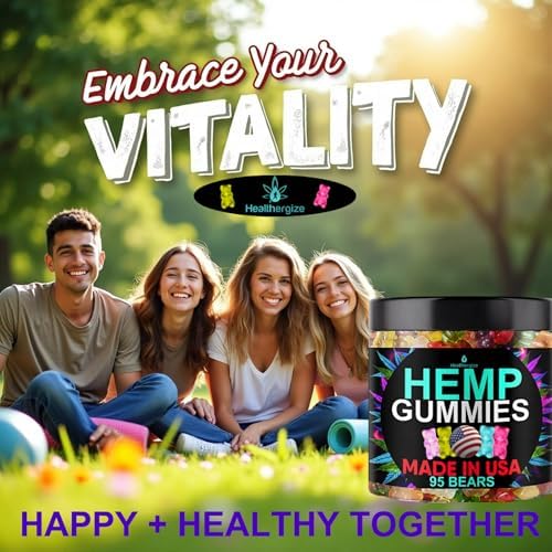 Gomitas de Cáñamo para Dormir, Relajación y Enfoque - Sabor Frutal Natural - Con Aceite de Semilla de Cáñamo - Hechas en EE. UU. - 95 Piezas - imagen 6