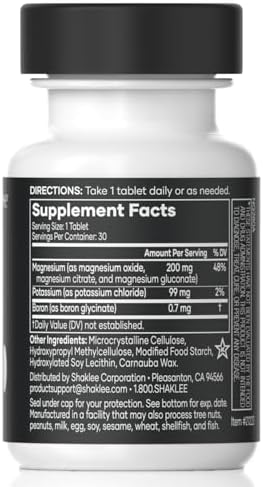 Shaklee Sustained Release VitalMag - Suplemento de Magnesio para Nervios, Músculos y Corazón - Mezcla de Potasio y Boro - 30 Tabletas - imagen 2