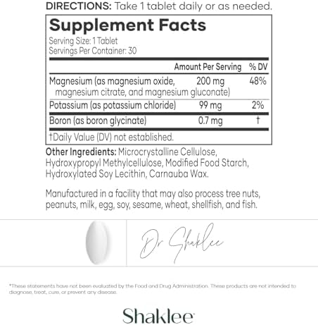 Shaklee Sustained Release VitalMag - Suplemento de Magnesio para Nervios, Músculos y Corazón - Mezcla de Potasio y Boro - 30 Tabletas - imagen 4