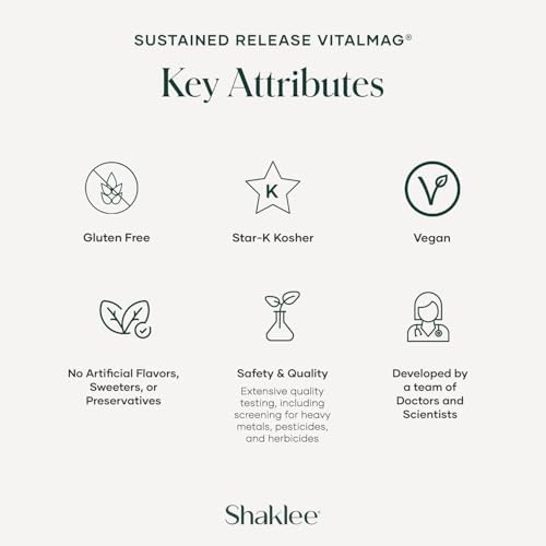 Shaklee Sustained Release VitalMag - Suplemento de Magnesio para Nervios, Músculos y Corazón - Mezcla de Potasio y Boro - 30 Tabletas - imagen 5