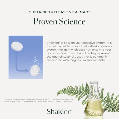 Shaklee Sustained Release VitalMag - Suplemento de Magnesio para Nervios, Músculos y Corazón - Mezcla de Potasio y Boro - 30 Tabletas - imagen 6